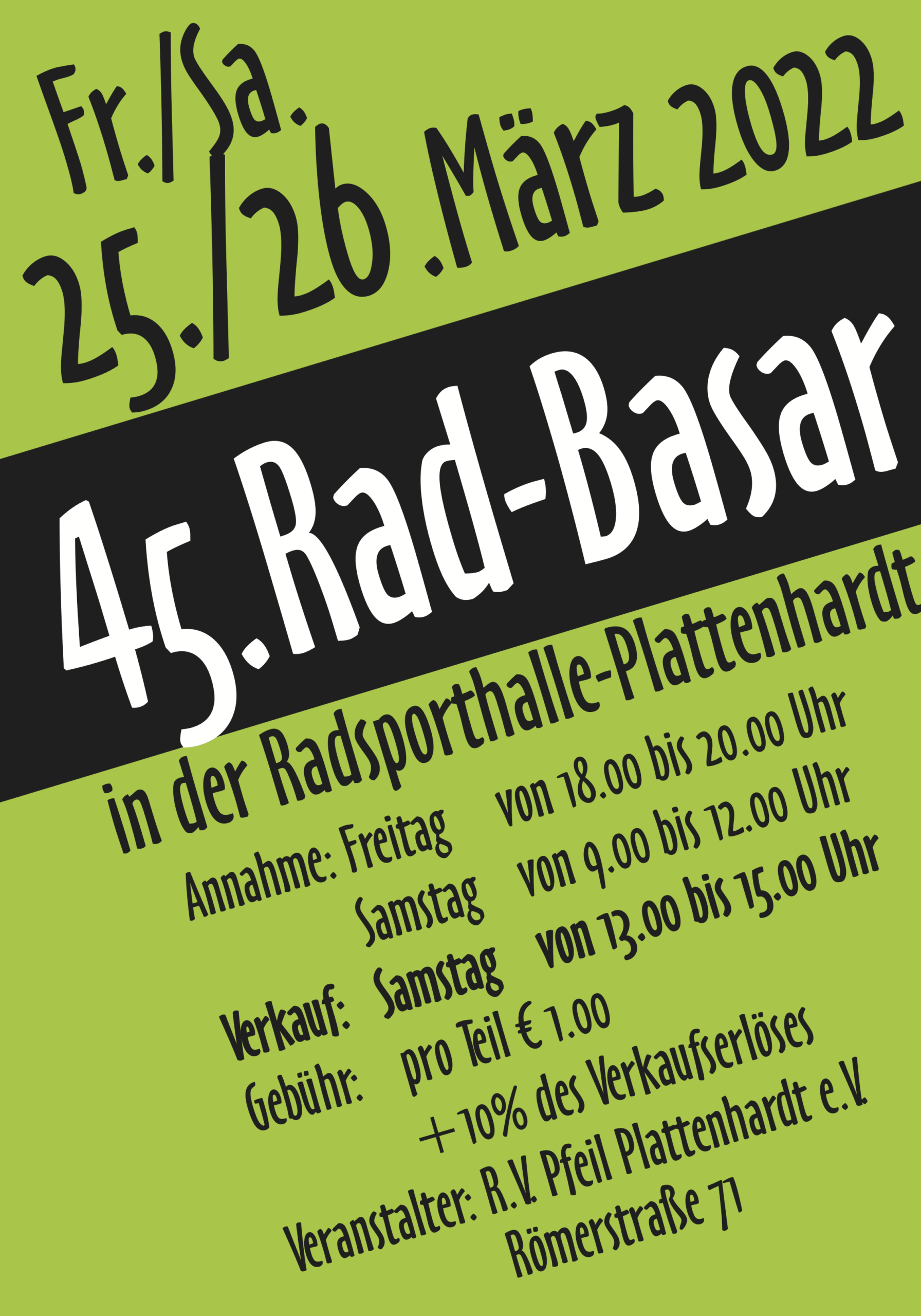 45. Rad-Basar des RV Pfeil Plattenhardt