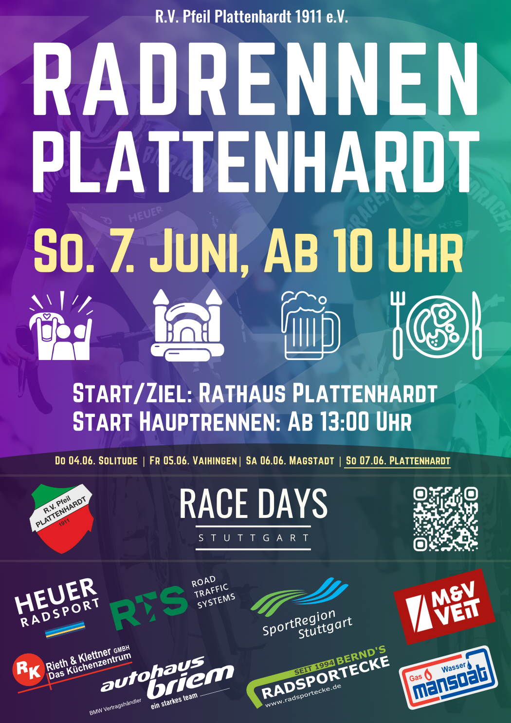 24. Radrennen in Plattenhardt am 7. Juni 2026 – Wir suchen noch Helfer